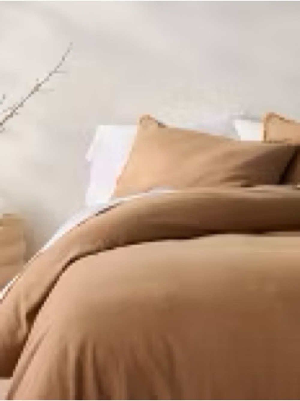 Casaluna Full/Queen Heavyweight Linen Blend Duvet Cover & Sham Set; 2 colors